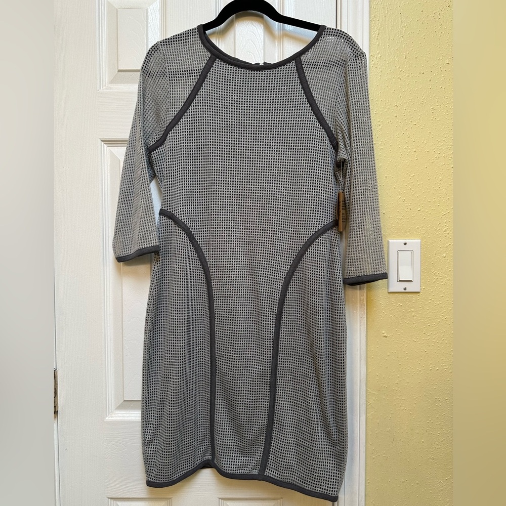 RACHEL Rachel Roy Gray Long Sleeve Dress NWT